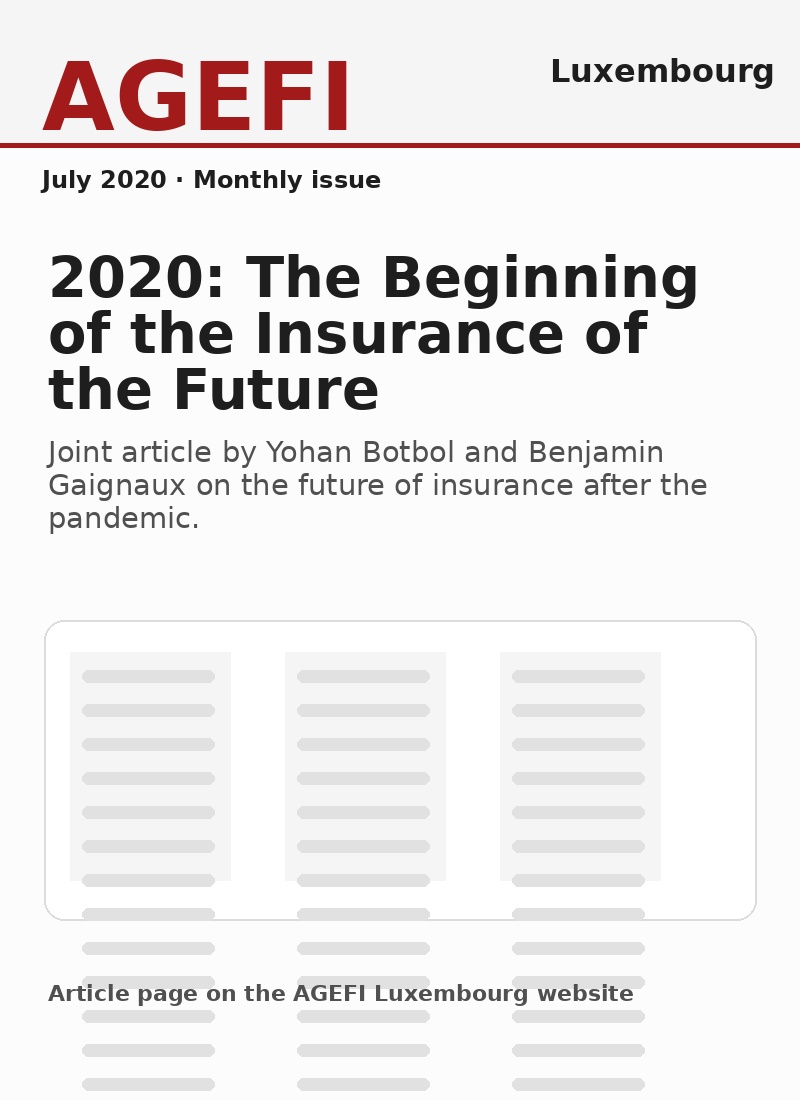 Cover thumbnail for AGEFI Luxembourg July 2020