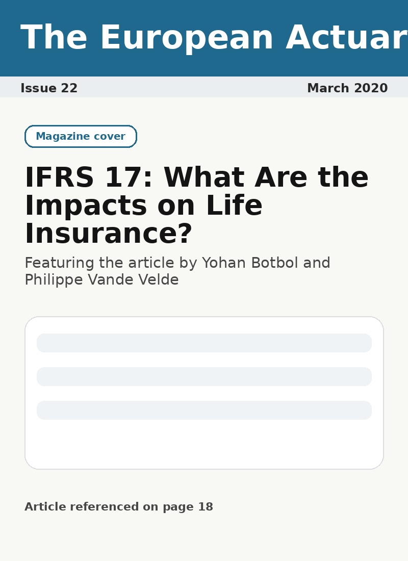 Cover thumbnail for The European Actuary issue 22